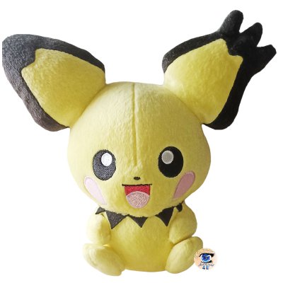 Officiële Pokemon Knuffel notched ear Pichu Banpresto 20cm 2009