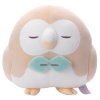 Officiële Pokemon knuffel slapende Rowlet Poképeace +/- 28cm (breedt) Takara tomy