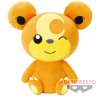 Officiële Pokemon knuffel Teddiursa mofugutto +/- 34cm Banpresto 