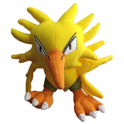 Officiële Pokemon knuffel Zapdos banpresto 1999 +/- 20cm