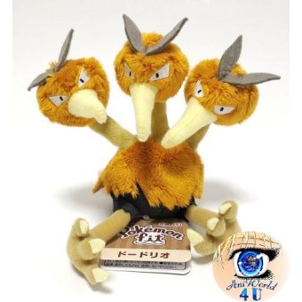 Officiële Pokemon center knuffel Pokemon fit Dodrio 20cm 