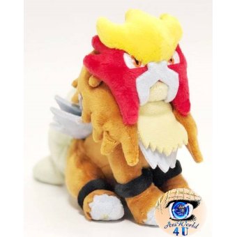 Officiële Pokemon center knuffel Pokemon fit Entei 14cm 