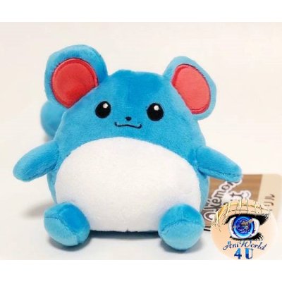 Officiële Pokemon center knuffel Pokemon fit Marill 17cm lang