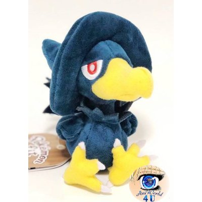 Officiële Pokemon center knuffel Pokemon fit Murkrow 15cm 