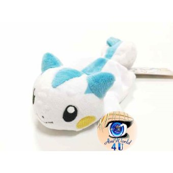 Authentic Pokemon center plush, Kuttari Pachirisu awake 19cm long 