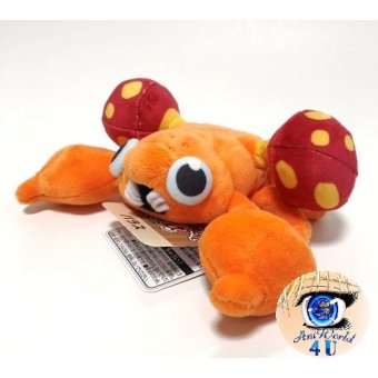 Authentic Pokemon Center Plush Pokemon fit Paras 18cm (wide)