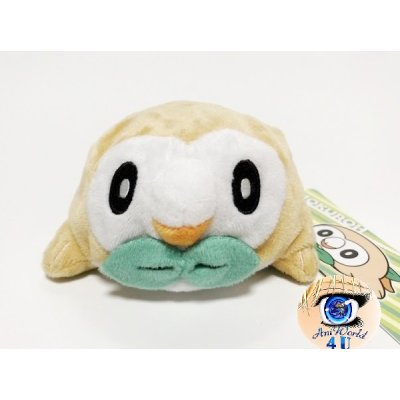 Authentic Pokemon center plush, Kuttari Rowlet awake 12cm long 