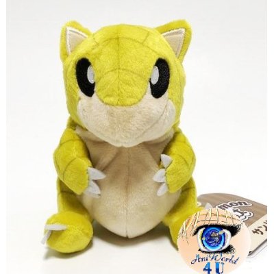 Pokemon plush Sandshrew 13cm (long), Authentic Pokemon Center Pokemon fit / sitting cutie