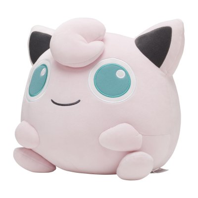 Officiële Pokemon center knuffel motchiritchi Squishy Jigglypuff 36cm breedt