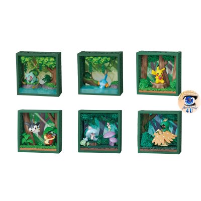 Officiële Pokemon re-ment figures Deep Woods Pokémon Frame