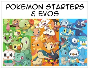 Pokemon Starter knuffels
