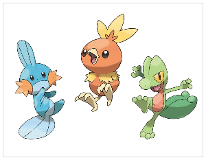 Hoenn pokemon knuffels nr. 252-386